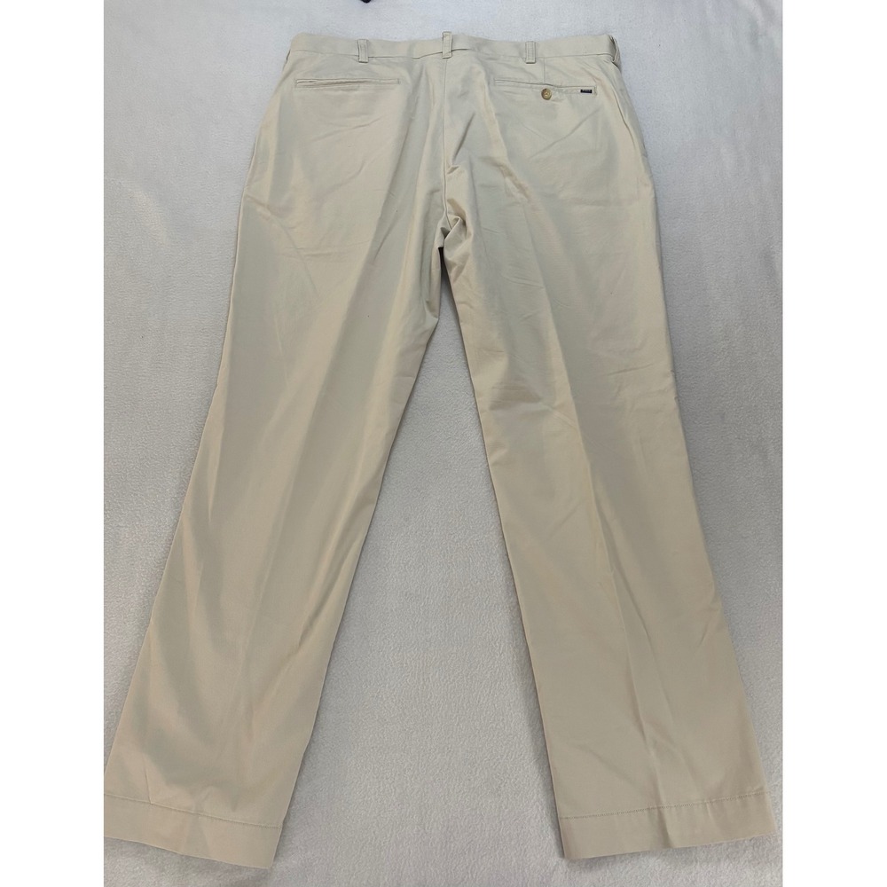Polo Ralph Lauren Mens 38x32 Stretch Classic Fit Chino Pants Tan Khaki Cotton